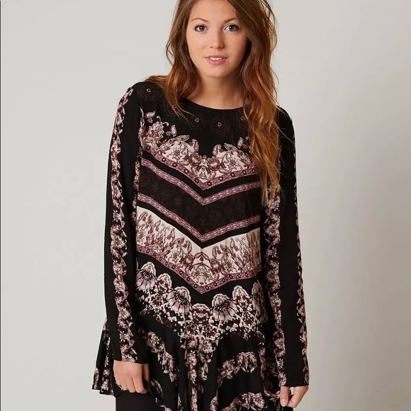 Free People Smooth Talker Tunic Top - Black - Picture 7 of 8